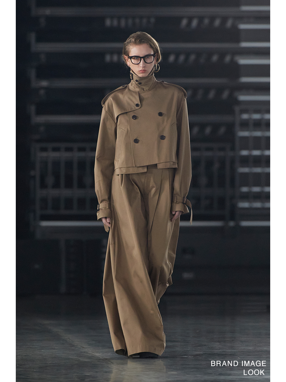 CROPPED TRENCH COAT / BIG FIT-クロップトレンチコート ビッグ