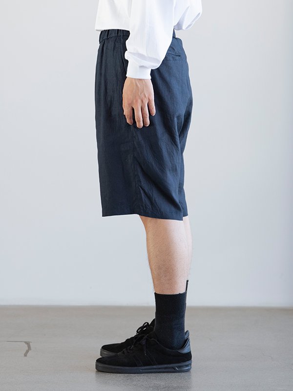 Linen Track Shorts-リネントラックショーツ-Graphpaper（グラフ