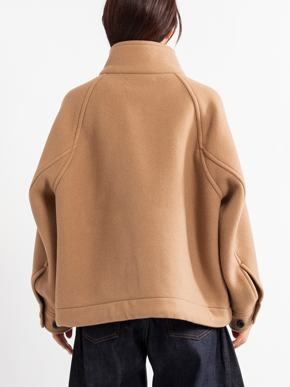 DOUBLE FACE DUFFEL JACKET-ダブルフェイスダッフルジャケット-HYKE