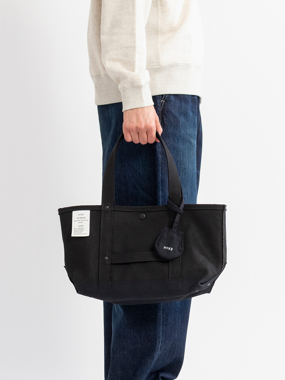 TOTE BAG(MEDIUM)-トートバッグ(ミディアム)-HYKE（ハイク）通販| st