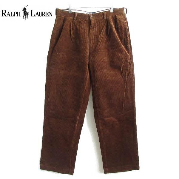 90's POLO CORDS ポロ ラルフローレン ツータック 太畝コーデュロイ