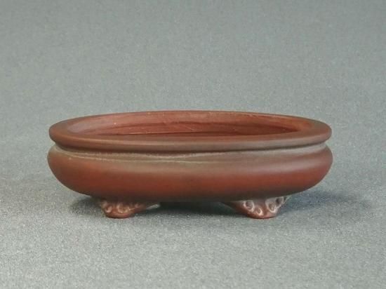 B572美芸3.5号袋式雲足楕円鉢 - 盆栽鉢と常滑焼の店 MARUTATU【まるたつ】