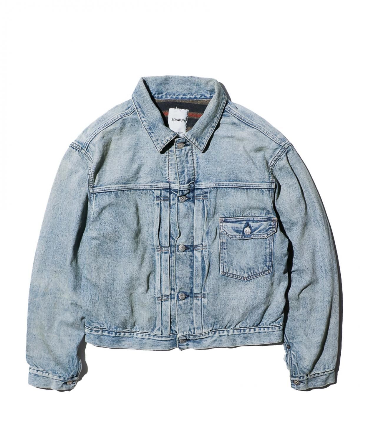 BOWWOW / BLANKET LINED DENIM JACKET AGING (BW242-BLDJA)