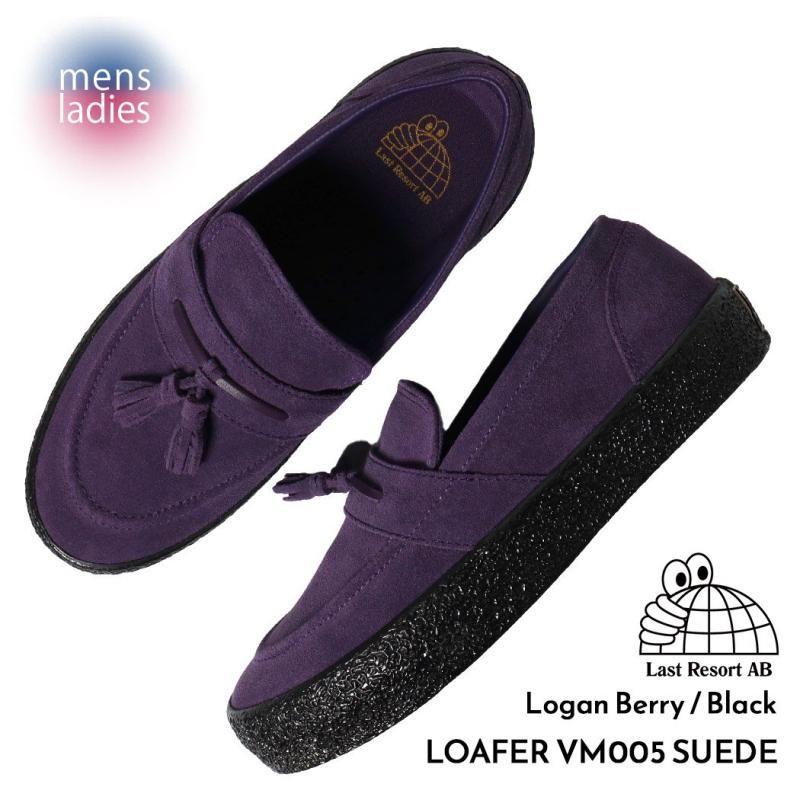 LAST RESORT AB LOAFER VM005 SUEDE Logan Berry / Black ラスト