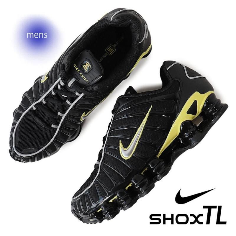 NIKE SHOX TL BLACK/METALLIC SILVER/DYNAMIC YELLOW ナイキ