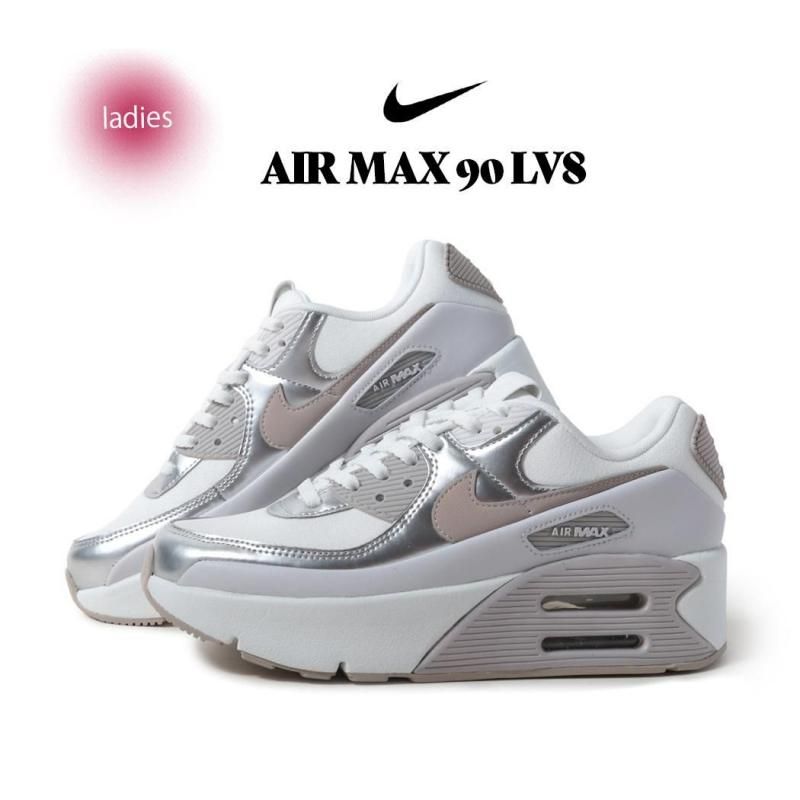 NIKE AIR MAX 90 LV8 METALLIC PLATINUM ナイキ ウィメンズ エア