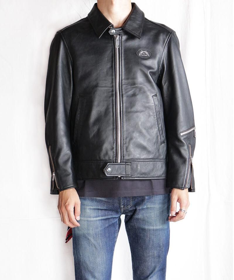 44口径” SINGLE LEATHER JACKET (2021 Ver. / BLACK) - セレクト