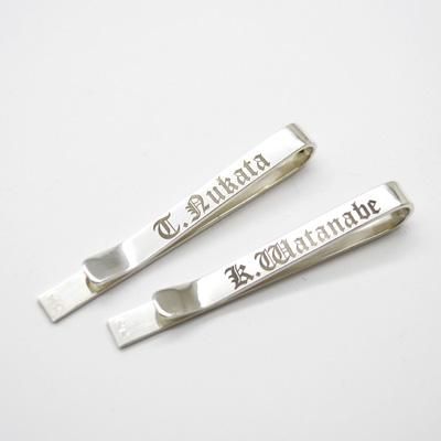 シルバー950製ネクタイピン通販 ※文字入れ可能