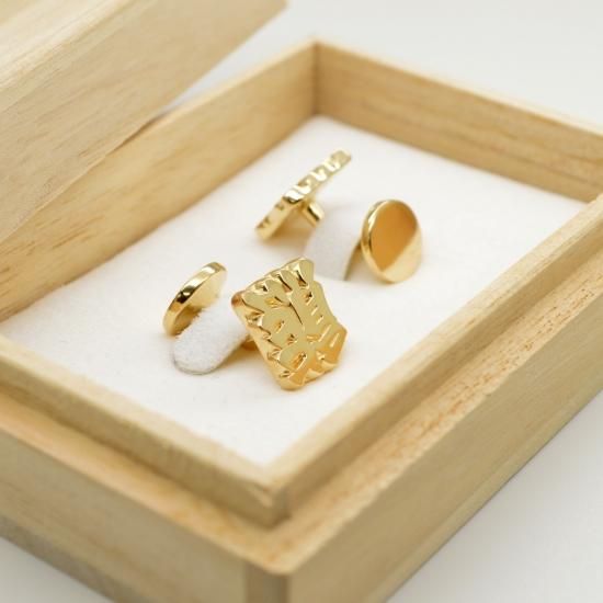 銀製オーダーメイドネクタイピン | カフスボタンセット - 工房史