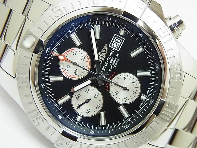 ブライトリング スーパーアベンジャーⅡ ブラック A331B29PSS - 腕時計