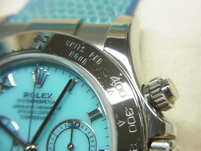 ロレックス デイトナ ビーチ 18KWG ブルー 116519 '21年メーカーOH