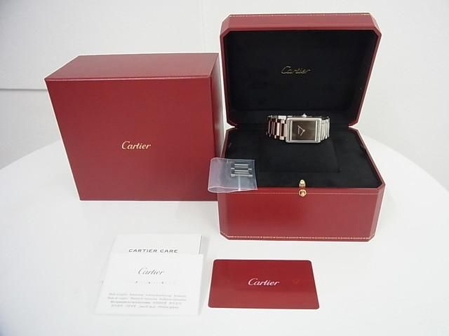 カルティエ タンク マスト ドゥ カルティエ LM ブラック ブレス仕様