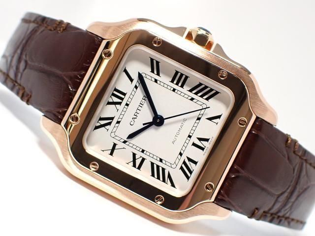 カルティエ サントス ドゥ カルティエ MM 18KPG/レザー WGSA0028 '24年