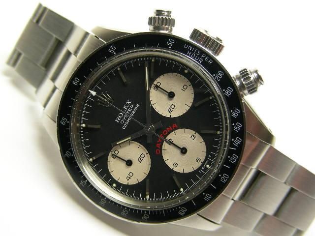 ロレックス 旧型デイトナ・手巻 Ref.6263 黒 ビッグ表記 - 腕時計専門
