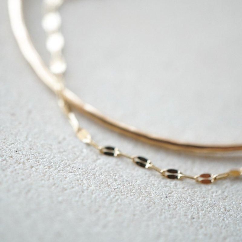 SET】バングル＆(K10)LEAFYブレスレットのセット