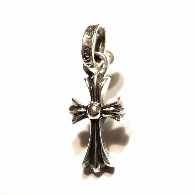 クロムハーツ CHクロス ベイビーファット シルバー ピアス / CHROME