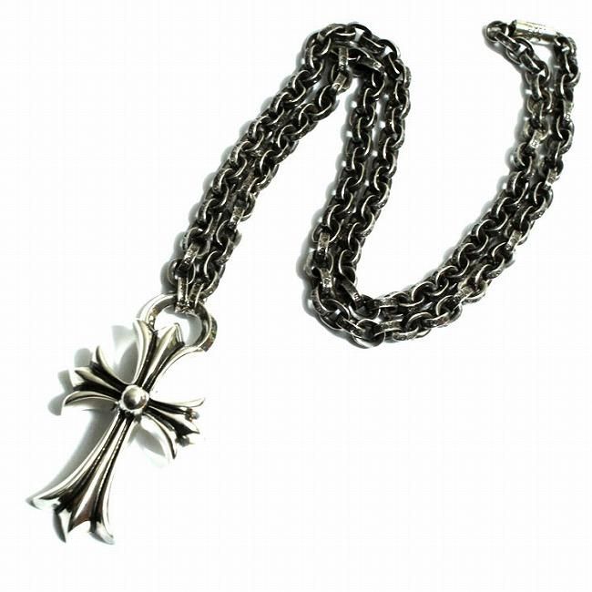 クロムハーツ CHクロス wペーパーチェーンネックレス 20inch