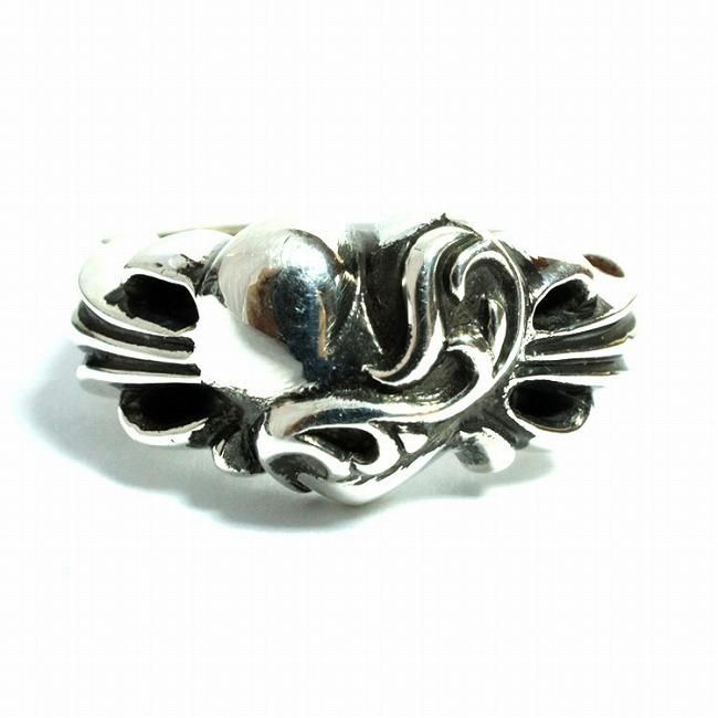 クロムハーツ フローラル ハート シルバー リング / CHROME HEARTS