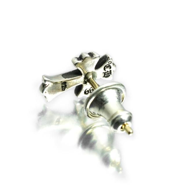 クロムハーツ CHクロス ベビーファット スタッド ピアス / CHROME