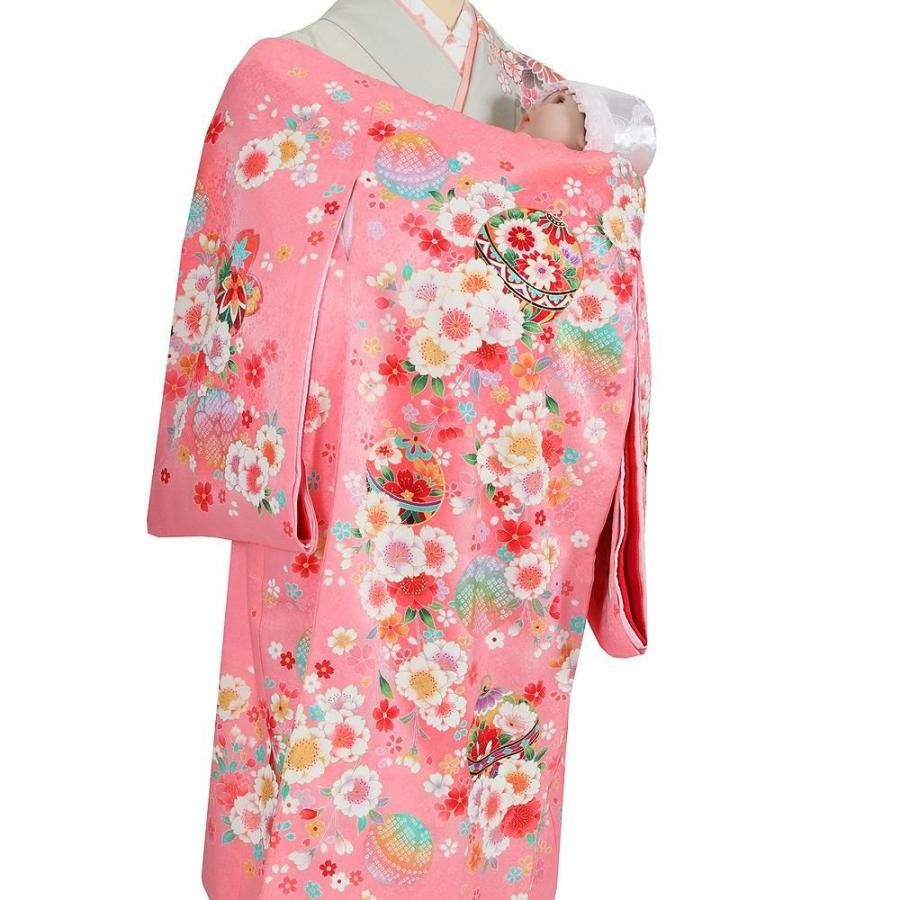 命名書プレゼント中／お宮参り着物レンタル、女児産着（初着）レンタル