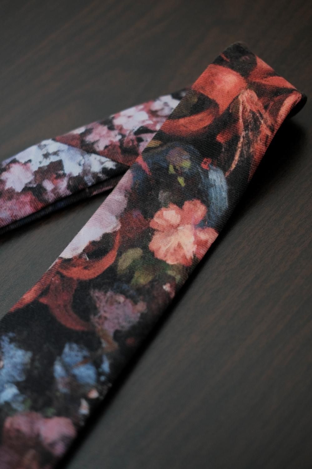 LAD MUSICIAN [ラッドミュージシャン] WOOL GABARDINE FLOWER TIE