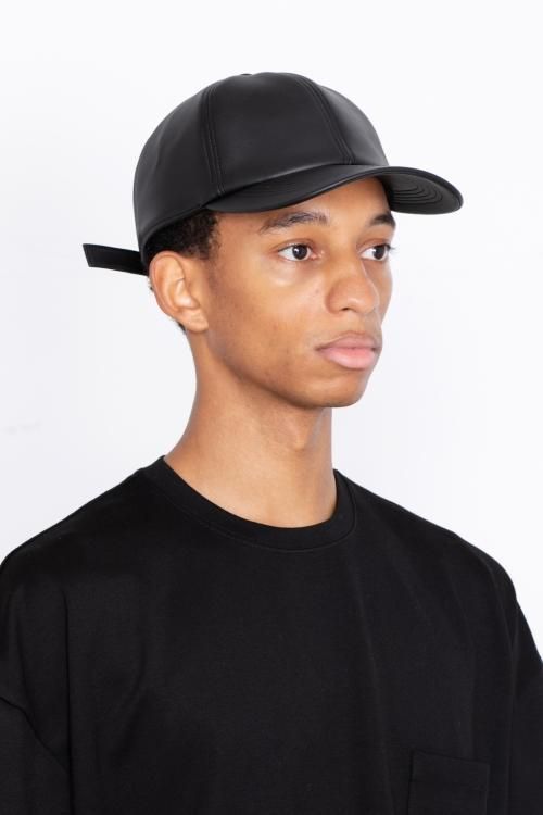 VICTIM × CA4LA [ヴィクティム×カシラ] LEATHER B.B CAP ＜レザー