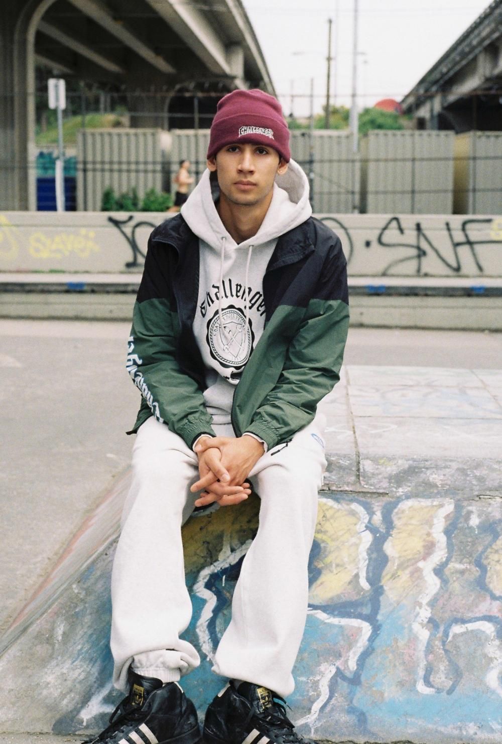 CHALLENGER チャレンジャー CRUSH LOGO KNIT CAP クラッシュロゴニット