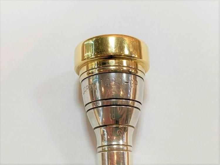 ヤマハ トランペット用マウスピース 14B4 GP【服部管楽器】 - 服部