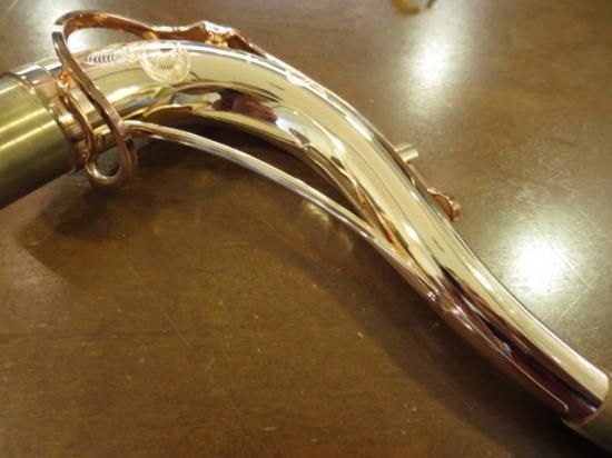 ヤナギサワ テナーサックスネック 総銀 ピンクゴールドプレート 彫刻