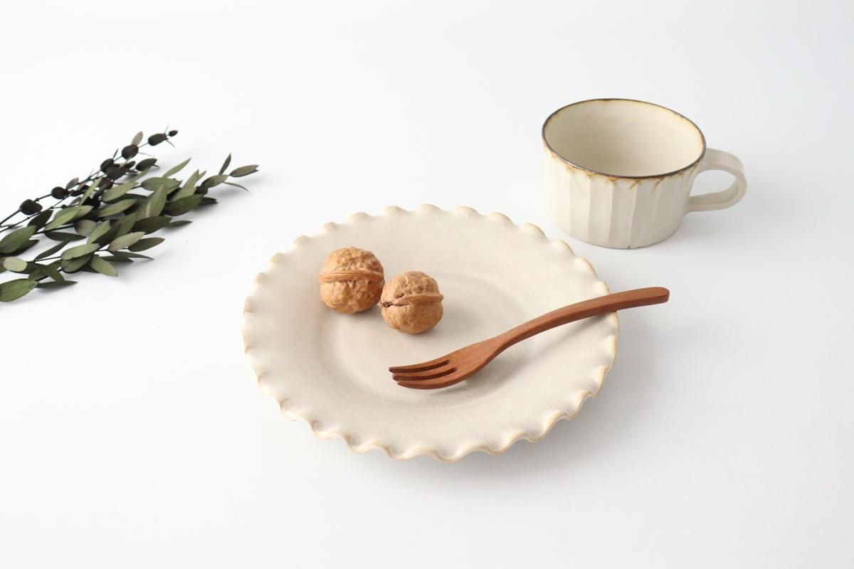 ケーキプレート｜6寸｜VENT｜ホワイト｜磁器｜美濃焼｜和食器通販