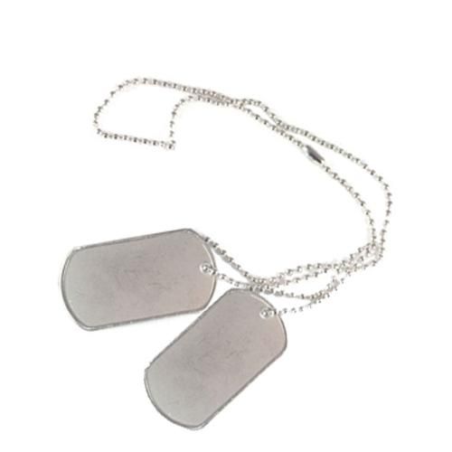 porta.and.gate】US DOG TAG(ドッグタグ・米軍認識票)2枚組【米軍放