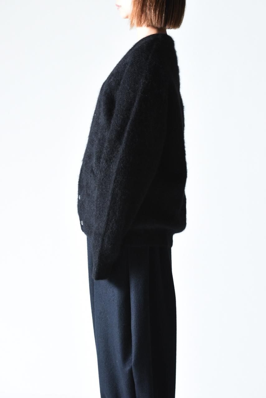 crepuscule Mohair V Neck Cardigan Black - BISHOOL,Edwina Horl,My