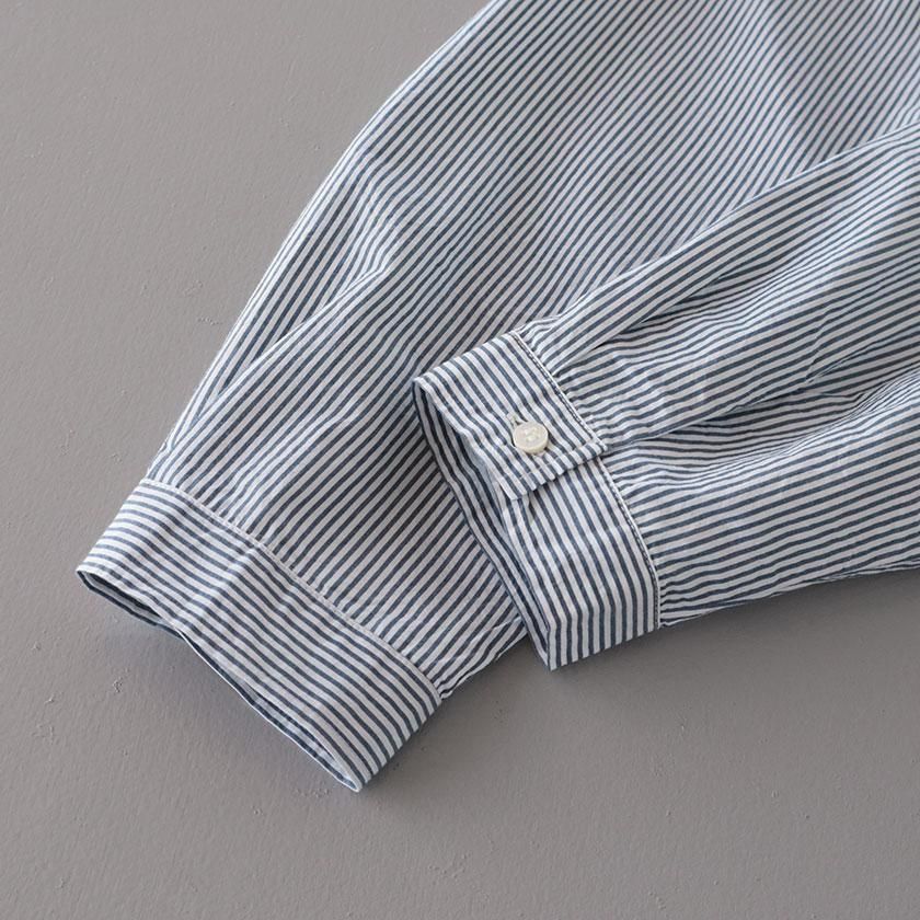 NATURAL LAUNDRY 先染めダブルワッシャー ヘムシャツ の通販。- AIDA