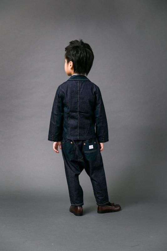 OQNO,オクノ,サルエルデニム,キッズ,デニムパンツ,タックパンツ