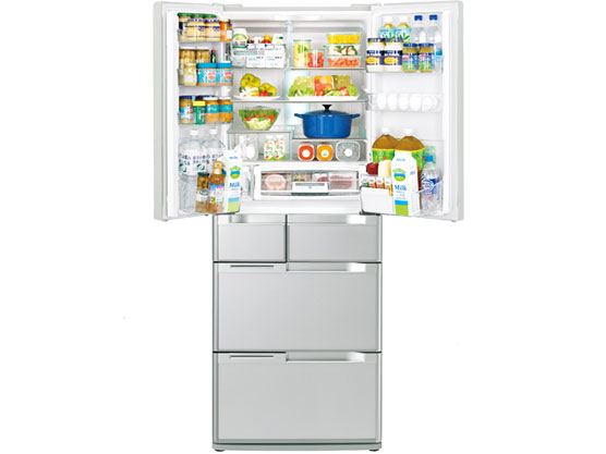 日立 フロストリサイクル冷却 真空チルドW R-A5700(XT) [クリスタル