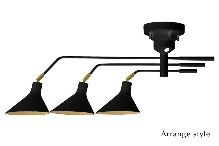 3灯シーリングライト リモコン付き LED電球 Ronne｜デザイン照明のCROIX