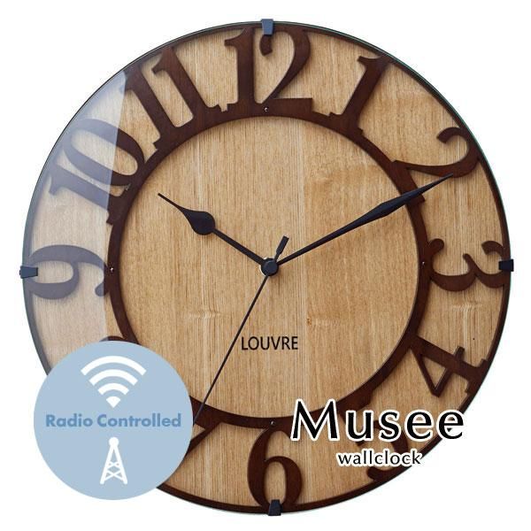 ウォールクロック 木製 ウッド 掛時計 Musee｜デザイン照明のCROIX