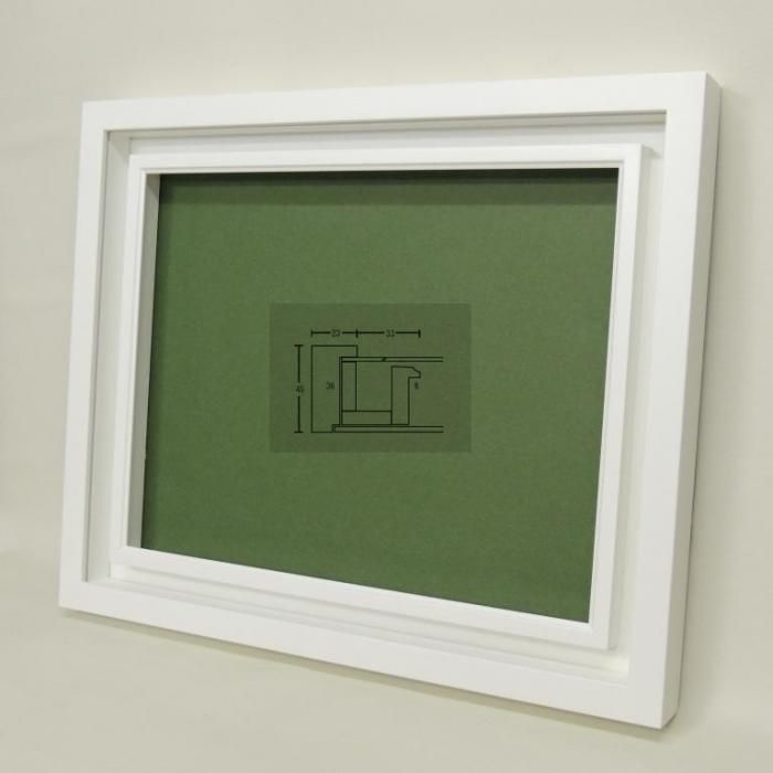 デュエット オフホワイト SM(サム・ホール) 227×158mm 油彩額縁 木製