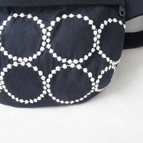 25AW copains bag -tambourine- (ボディバッグ）navy mina perhonen