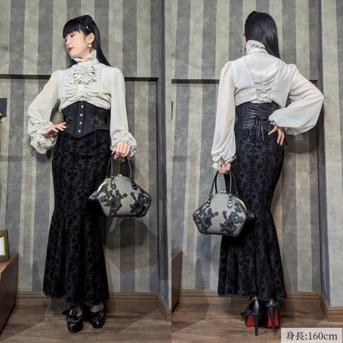 size2,3 即納可能】ダマスクマーメイドスカート（ロング） - 【公式