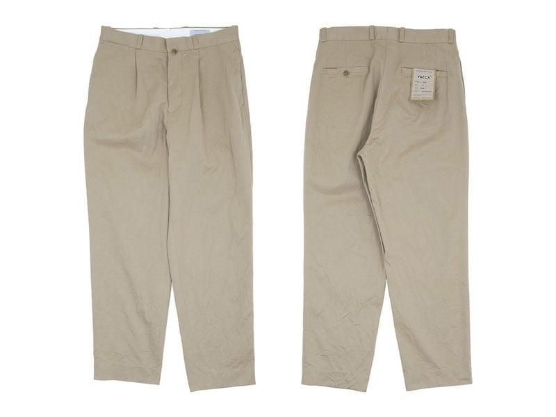 YAECA チノパン タックテーパード KHAKI 〔メンズ〕 YAECA通販・取扱い