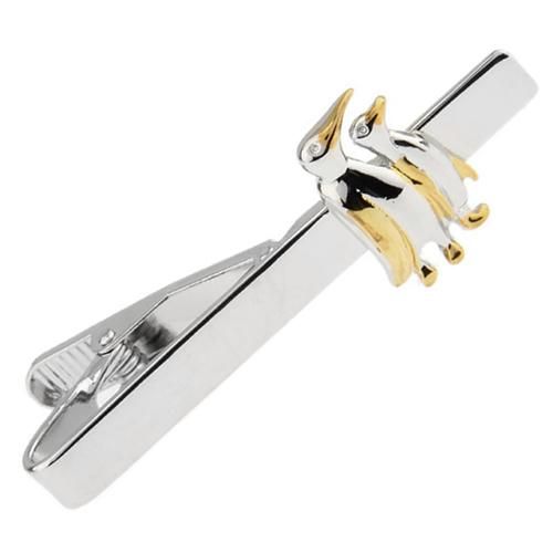 シルバー ゴールド ペンギン ネクタイピン タイバー - カフスボタン