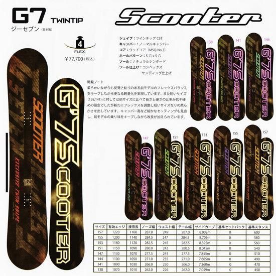 13-14 SCOOTER(ｽｸｰﾀｰ) / G7 - スノーボードショップ ”MISTY” ～通販
