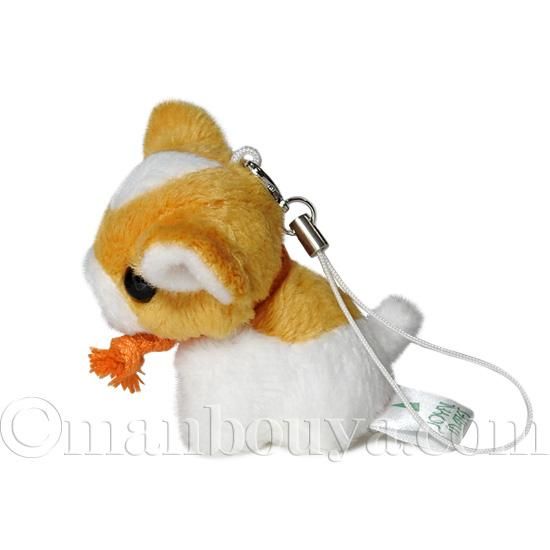 ぬいぐるみ 犬 たけのこ プチフォンテーヌ 携帯ストラップ チワワ 茶