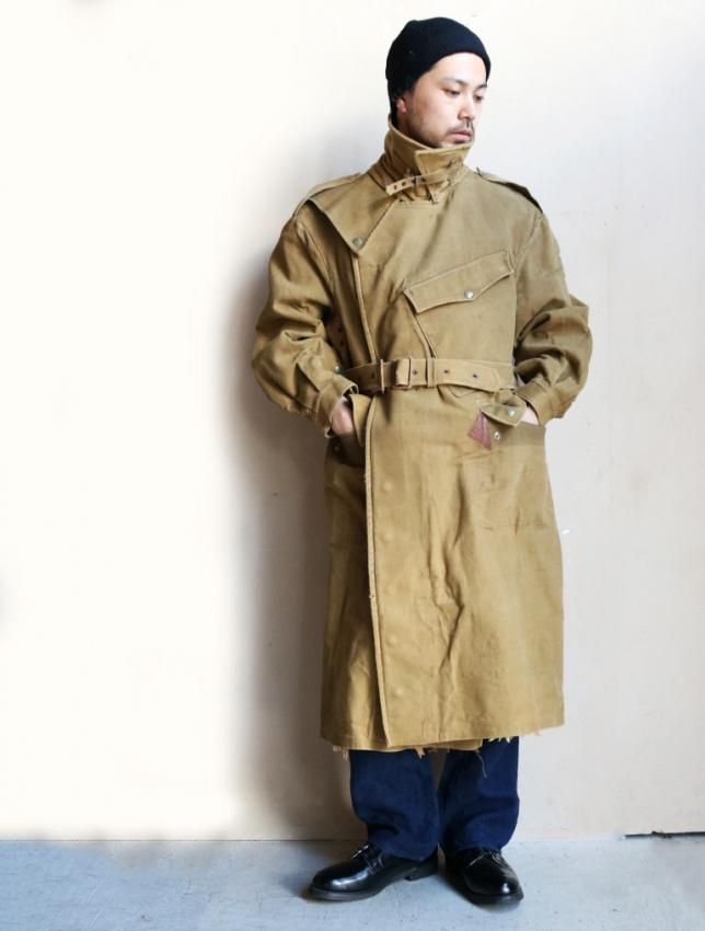 WW2 BRITISH ARMY MOTERCYCLE COAT SIZE 40 - MATIN, VINTAGE