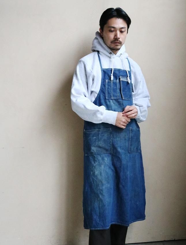 50s UNKNOWN DENIM APRON | 古いデニム素材のエプロン - MATIN