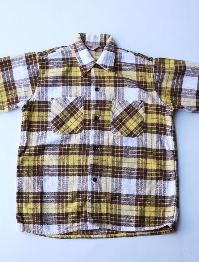 50s PENNEY'S TOWNCRAFT | コットンネルシャツ - MATIN, VINTAGE