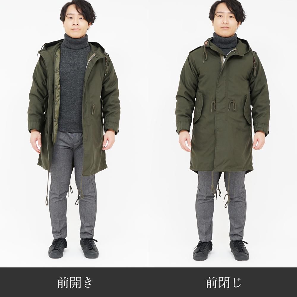 モッズコート（ブラック・XS） - 小さいサイズ専門メンズファッション