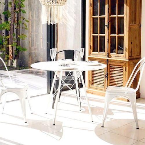 GARTガルト/大理石ラウンドダイニングテーブルBrimブリム【W100cm2