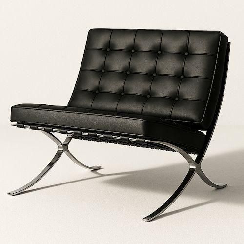 ミース・ファン・デル・ローエ/バルセロナチェア【スティールライン